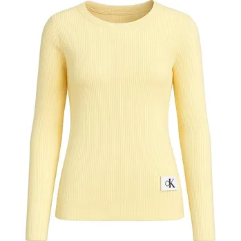 Dámský svetr Calvin Klein dámský svetr s hedvábím Iconic yello