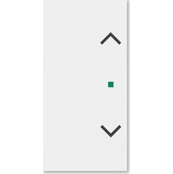 vypínač a zásuvka ABB Levit Kryt 2násobný levý/pravý symbol žaluzie bílá 6220H-A02002 03