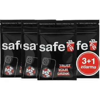 Diagnostický test Drink Spiking – testovací samolepky na drogy v nápoji (40 samolepek) – 3 balení + 1 zdarma