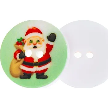 Knoflík Bellatex Knoflík - sada 6 ks Zelená,Červená,Bílá