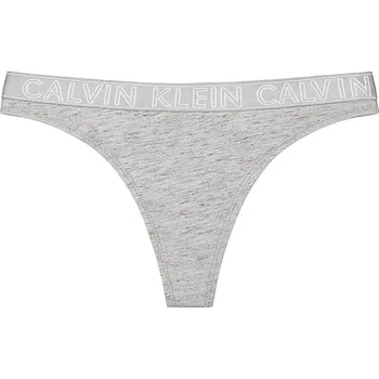 Kalhotky Calvin Klein Dámské Spodní prádlo Kalhotky Tanga šedé QD3636