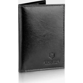 Obal na doklad Kožené pouzdro na doklady Slim Kožené STEVENS Černá