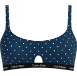 Calvin Klein sportovní podprsenka Bralette Korzet diamonds modrá