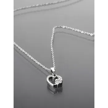 Šperk Prosperk Řetízek ocelový srdíčko s tlapkou Barva: Zlatá