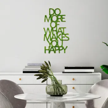 Věšák Dekorativní kovový doplněk na zeď Do More Of What Makes You Happy