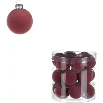 Vánoční dekorace Sametové ozdoby, pr. 4 cm (18 ks) VAK132 PUR - SLEVA 3% s kodem radost25