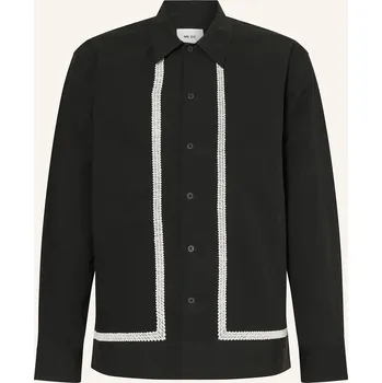 Pánská košile Nn.07 Pánská Bunda Reed Regular Fit, černá, 54