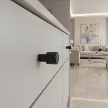 Nábytkové kování Siro Knobka INDUST I. / Černá matná