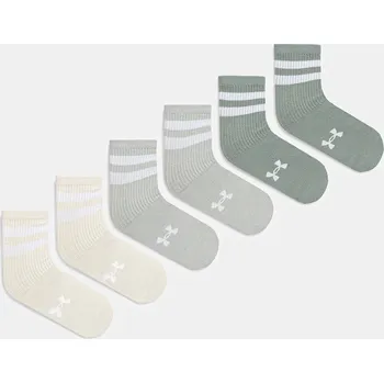 Ponožky Under Armour 6-pack bílá barva, 1387058 07X, vel. M