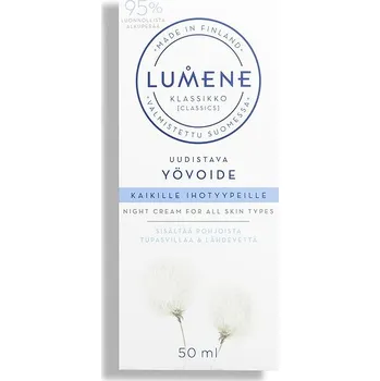 Pleťový krém LUMENE Klassikko Face Care Restoring Night Cream 50 ml