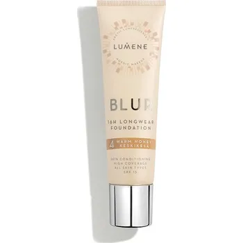 Make-up LUMENE Blur 16h Longwear Foundation SPF15 Shade 4 Warm Honey / Keskikesä