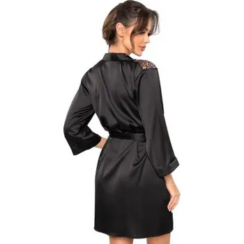 Dámský župan Dámský župan Donna Sabrina - satén Černá M(38)