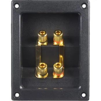 Auto Hi-Fi Připojovací svorkovnice reproboxu 4-pólová, zlacená