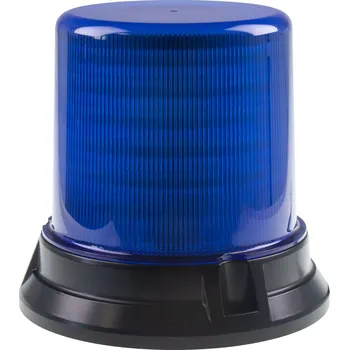 Pracovní světlo LED maják, 12-48V, 144x1W modrý, pevná montáž, ECE R65