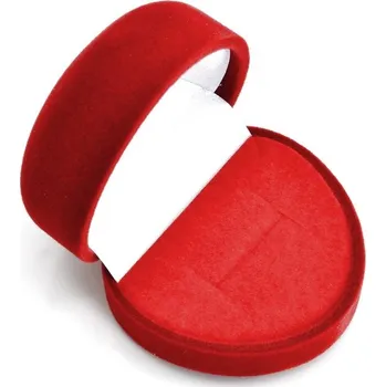 Dárková krabička Krabička na prsten srdce - Červená