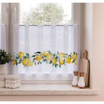 Záclona Citrony vitrážová výška 50 cm