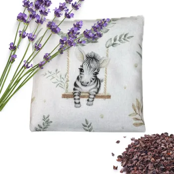 Polštář Dětský nahřívací polštářek s pohankou a levandulí - zebra