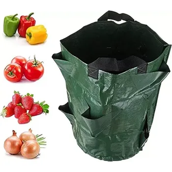 Pěstitelský vak na jahody 35 × 45 cm, 8 pěstebních kapes (TXJ9)