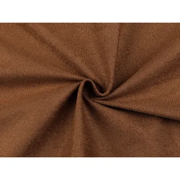 Úplet / imitace broušené kůže, střední, 6 hnědá světlá