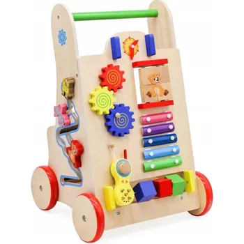 Odrážedlo Odrážedlo dřevěná vzdělávací kostka 6v1, vysoká kvalita provedení