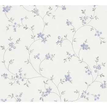 Tapeta Vinylová tapeta na vliesu omyvatelná modré květiny 10 m AS Creation