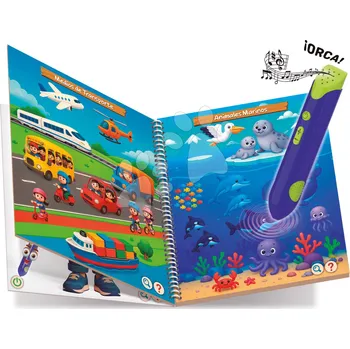 Desková hra Naučná hra s interaktivním perem Little Things Pen Educa se zvukem 8 stránek se 16 tématy ve španělštině od 24 měsíců