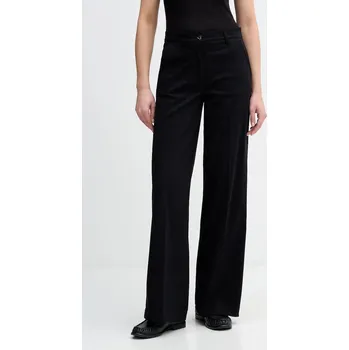 Dámské kalhoty Kalhoty Sisley dámské, černá barva, široké, high waist, 4AI6LE03G 99X, vel. 36