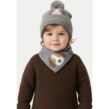 Čepice Mayoral Sada čepice a šál 10018 Šedá 6M