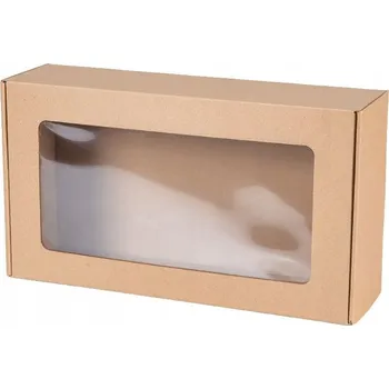 Dárková krabička Krabička s okénkem Kartonová Fasonová 35x20x10 350x200x100 Dárková