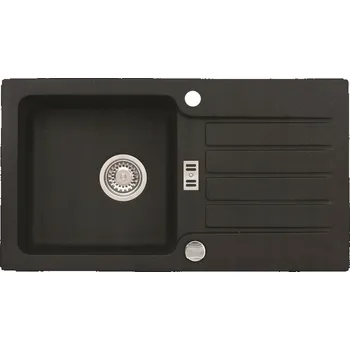 Granitový dřez Jednokomorový granitový dřez Alveus Niagara černý