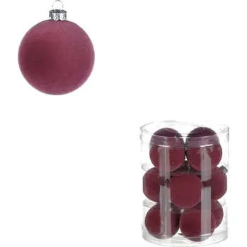 Vánoční dekorace Sametové ozdoby, pr. 5 cm (12 ks) VAK133 PUR - SLEVA 3% s kodem radost25