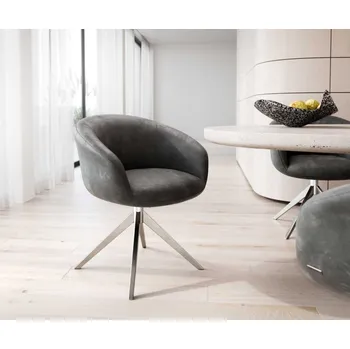 Jídelní židle Otočná židle Vinka-Flex s područkami křížová podnož široká