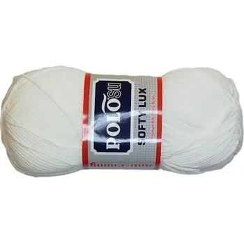 Příze Příze SOFTY LUX bílá 100g nežmolkující EU