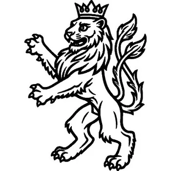 Pracovní nůž Gravírování Dvouocasý lev