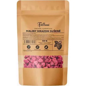 Sušené ovoce FitBoom Lyofilizované Maliny - 50 g