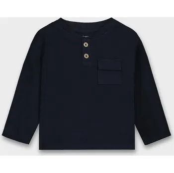 Kojenecké tričko s dlouhým rukávem Mayoral 2064.3C.Baby.9BYA námořnická modř 59X, vel. 86