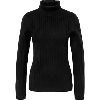 Dámský svetr 715778 - Tchibo - Žebrovaný rolák - pro ženy - vel. XXL 52/54 - barva: černá