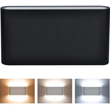 Osvětlení Solight LED venkovní nástěnné osvětlení Modena, 12W, 680lm, 120°, černá