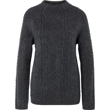 Dámský svetr 720049 - Tchibo - Svetr z hrubého úpletu s copánkovým vzorem - pro ženy - vel. L 44/46 - barva: šedá