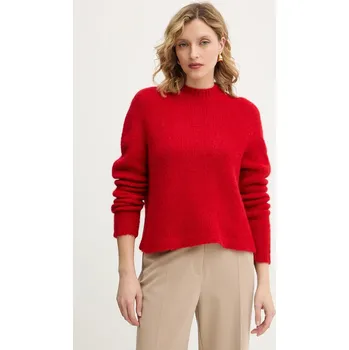 Dámský svetr Vlněný svetr Twinset dámský, červená barva, 252TT3136 33X, vel. M