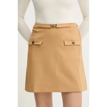 Dámská sukně Sukně Guess CHRISSY béžová barva, mini, áčková, W5BD61 KCMU2 W5BD61.KCMU2 19X, vel. XS