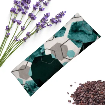 Polštář Nahřívací polštářek s pohankou a levandulí - Geometrické tvary