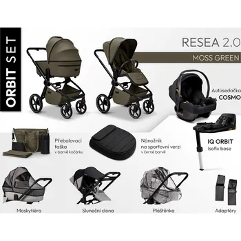 Kočárek Moon RESEA 2.0 ORBIT Set 2026 Barva: Moss