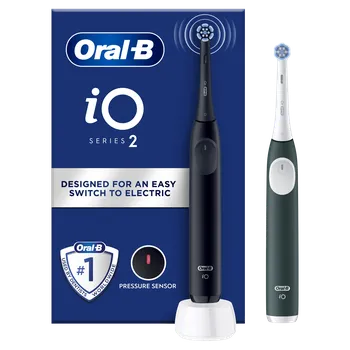 Elektrický zubní kartáček ORAL-B iO 2 Night Black & Forest Green Elektrické zubní kartáčky 2 ks