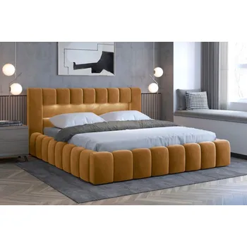 Ložnice Postel Lamica 140x200 + Kovový rám/plynový výtah/kontejner