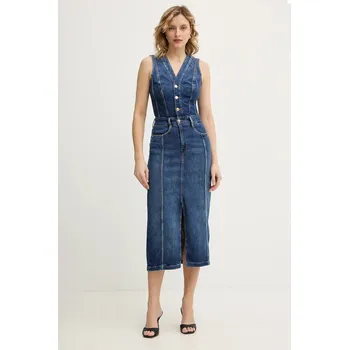 Dámské šaty Džínové šaty Guess AMARA W5BK40.D0615 modrá 55X, vel. L