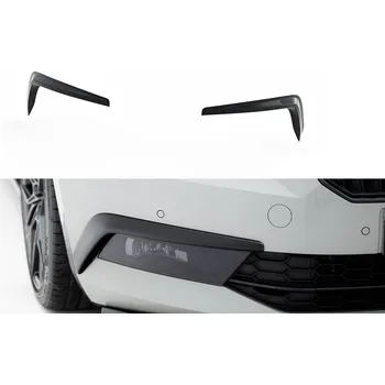 PC tuning Maxton Design rámečky předního nárazníku pro Škoda Superb Mk3, černý lesklý plast ABS
