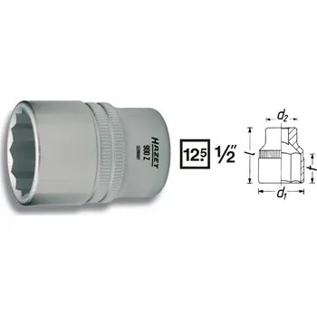 Klíč Vnitřní nástrčný klíč 1/2" dvanáctihranný 25mm HAZET 900Z-25 - HA045600