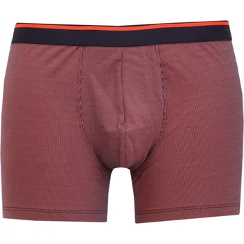 Pánské boxerky Pleas s jemným proužkem 184185 oranžová velikost XL-54/56