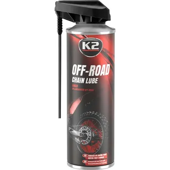 K2 OFF-ROAD CHAIN LUBE 250 ml - mazivo ve spreji na řetězy motocyklů, W139